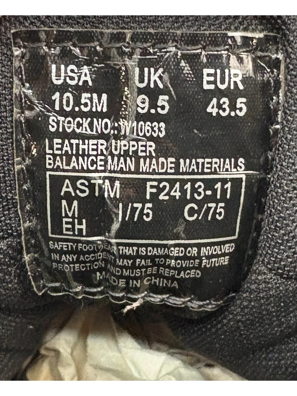 Wolverine Men's Size 10.5M US Waterproof Slip-Resistant Steel-Toe Work Boots